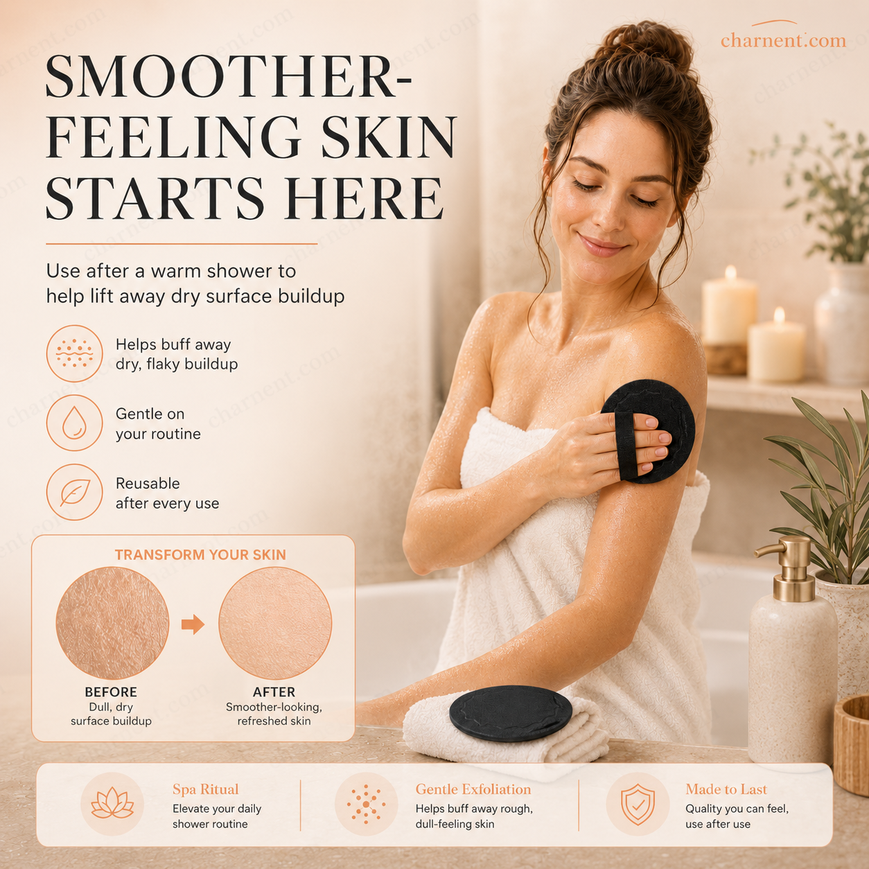 🚿Exfoliating Scrub Bath Pads🧖‍♀️