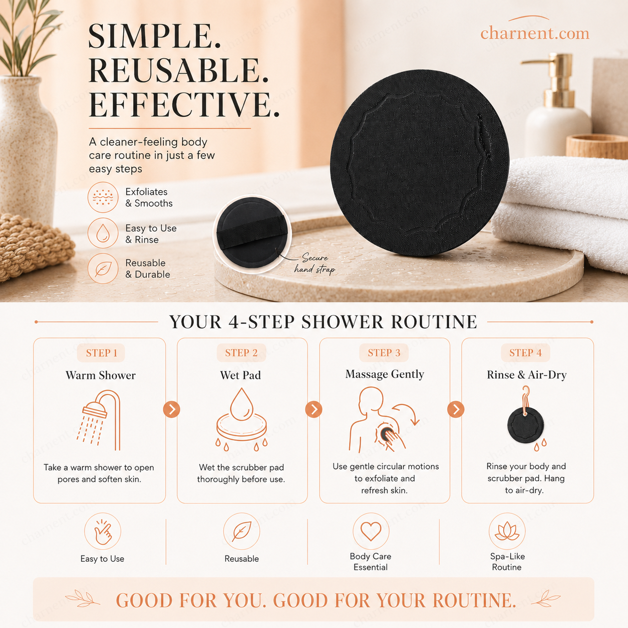 🚿Exfoliating Scrub Bath Pads🧖‍♀️