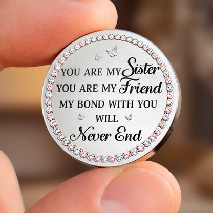 Custom Pocket Hug - Personalized Best Friend Birthday Gifts For Women, Besties, Sisters, BFF - Sisters Always Stand Together