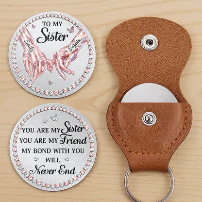 Custom Pocket Hug - Personalized Best Friend Birthday Gifts For Women, Besties, Sisters, BFF - Sisters Always Stand Together