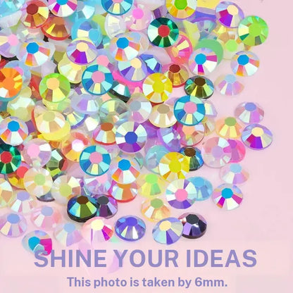 42000Pcs Jelly Rhinestones 42 Colors, Multi-Size Flat Gems for Nails, Tumbler & DIY Craft Decor