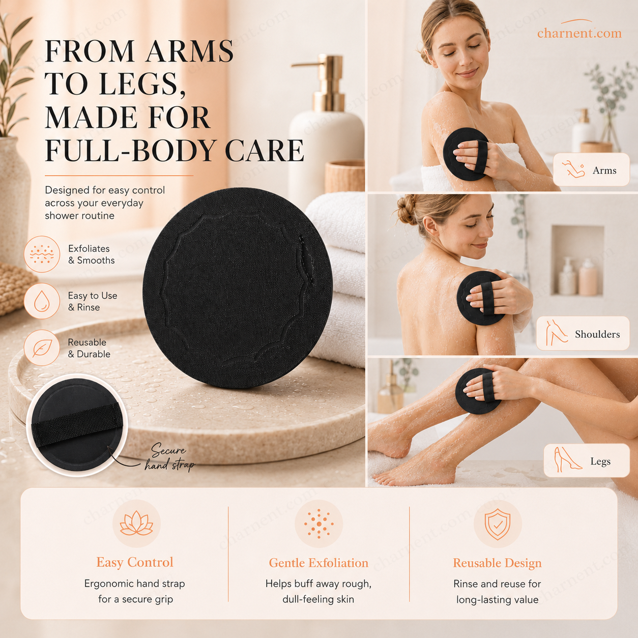 🚿Exfoliating Scrub Bath Pads🧖‍♀️