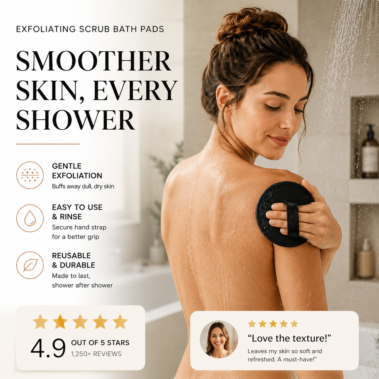 🚿Exfoliating Scrub Bath Pads🧖‍♀️