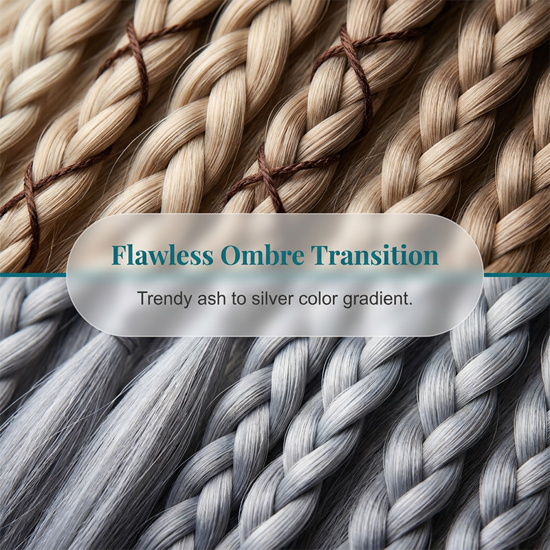 ✨ Maillard Style Pre-Braided Hair Extensions