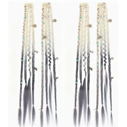 ✨ Maillard Style Pre-Braided Hair Extensions