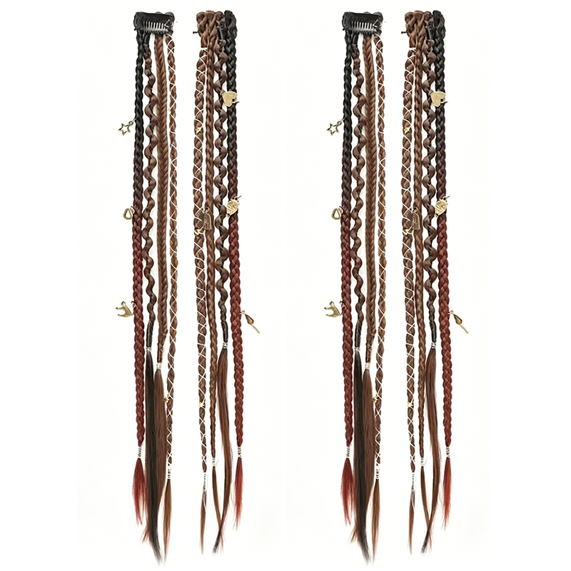 ✨ Maillard Style Pre-Braided Hair Extensions